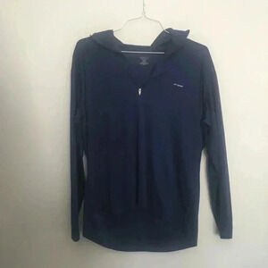 Patagonia men’s‎ long sleeve navy half zip top